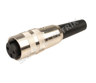 M16 3 PİN SEYYAR DİŞİ LUMBERG KONNEKTÖR KV 30
