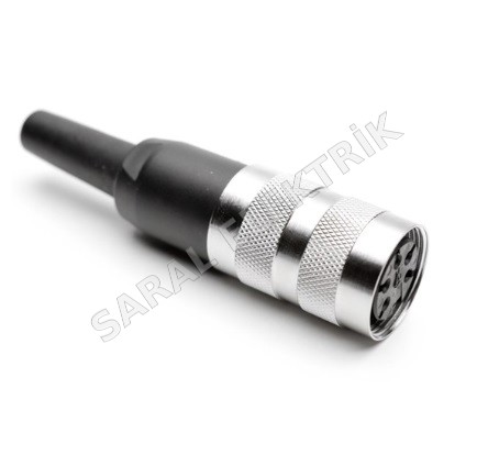 T 3361 010 M16 5 Pin Dişi Konnektör
