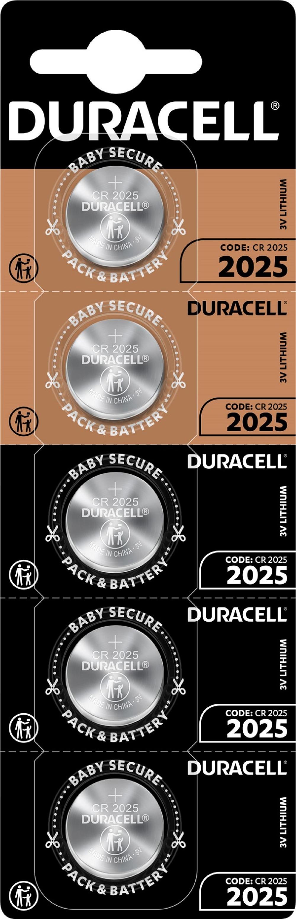 Duracell CR2025 3V Lityum Pil 5'li Paket