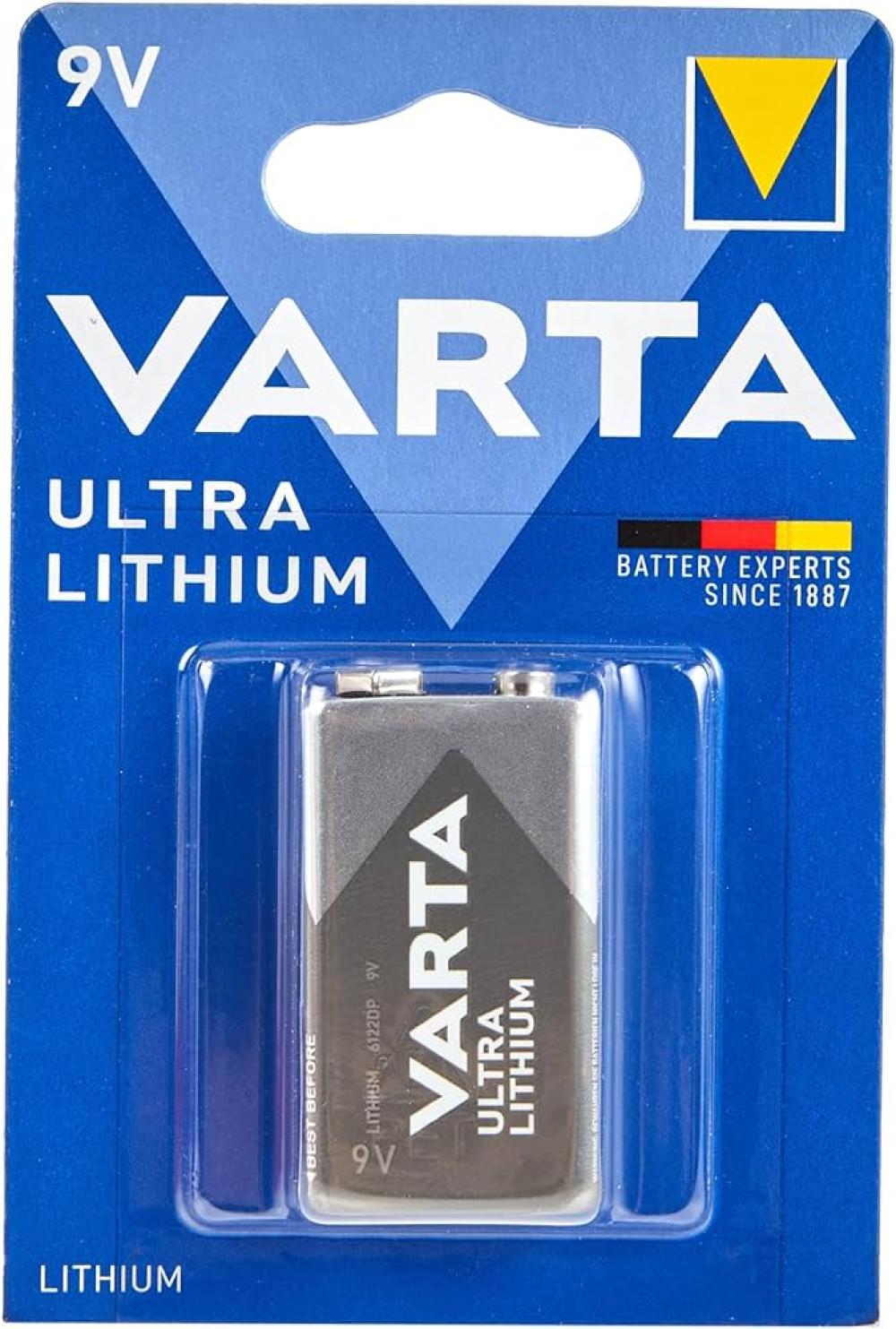 Varta 6122 Ultra Lityum 9V Pil