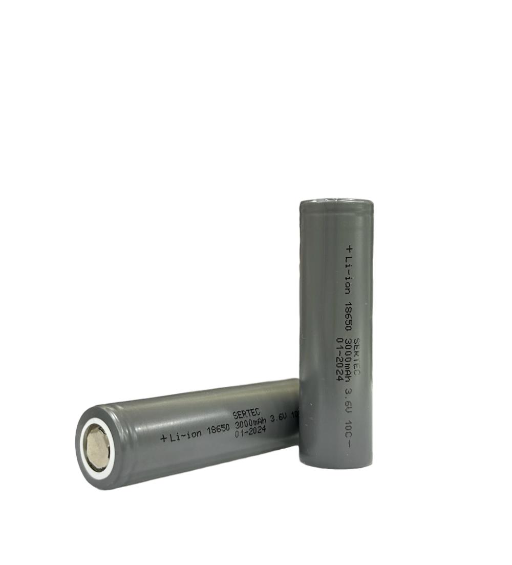 Sertec 18650 3.7V 3000 Mah 10C Li-Ion Şarjlı Pil