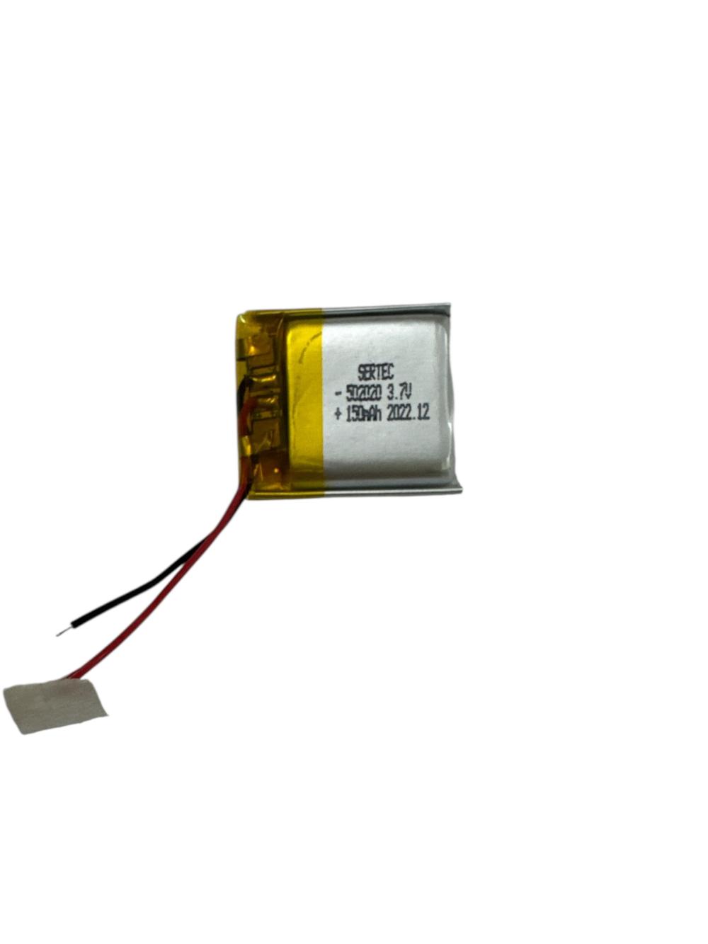 Sertec 502020 3.7V 150mAh Li-Polymer Pil (Devreli/1.5A)