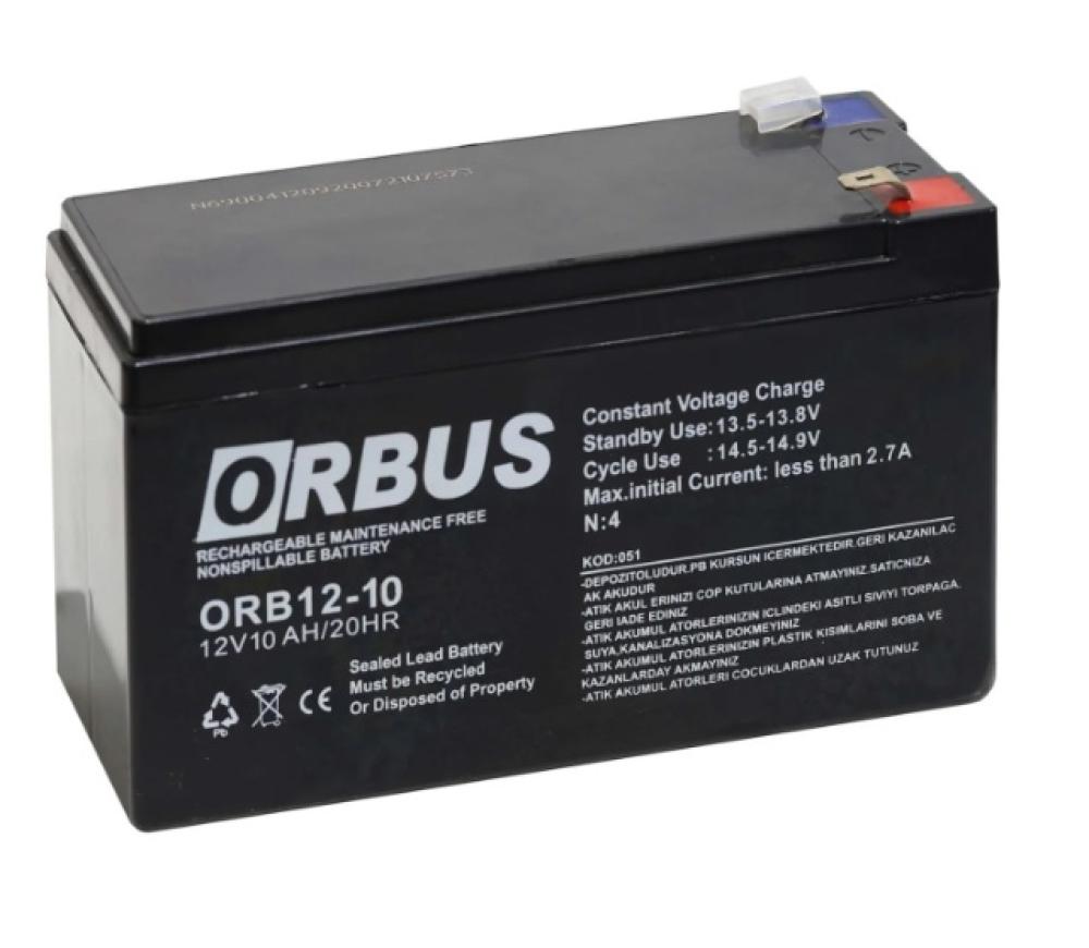 ORBUS 12V 10AH Kuru Bakımsız Akü