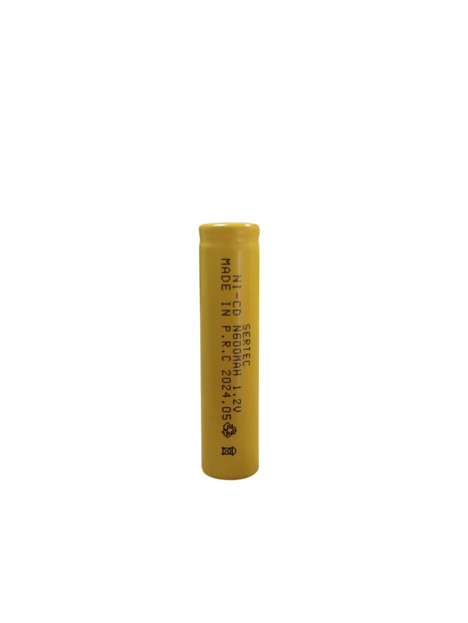 Sertec - 1.2V 600 Mah - N Boy - Ni-CD Şarjlı Pil - (Başsız / Flat Head)