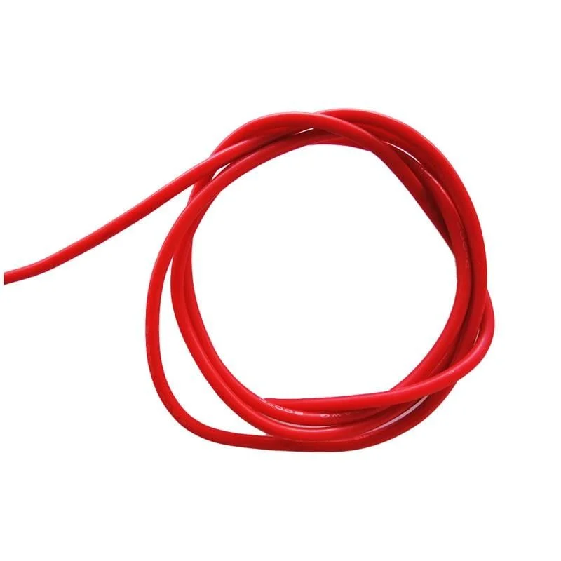 Sertec 10 AWG Silikon Kablo Kırmızı 1 Metre
