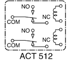 ACT512 Oto Role 12V 10PIN