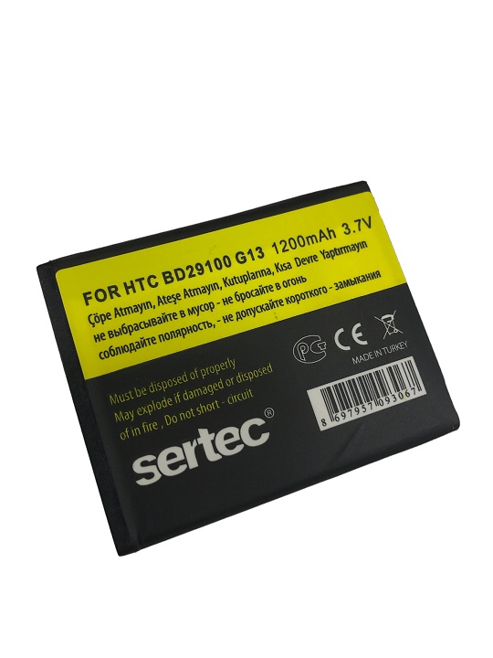 SERTEC - HTC   HD3 - G13 / BD29100 Uyumlu Batarya