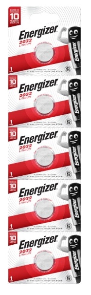 Energizer CR2032 3V Lityum Pil 5'li Paket