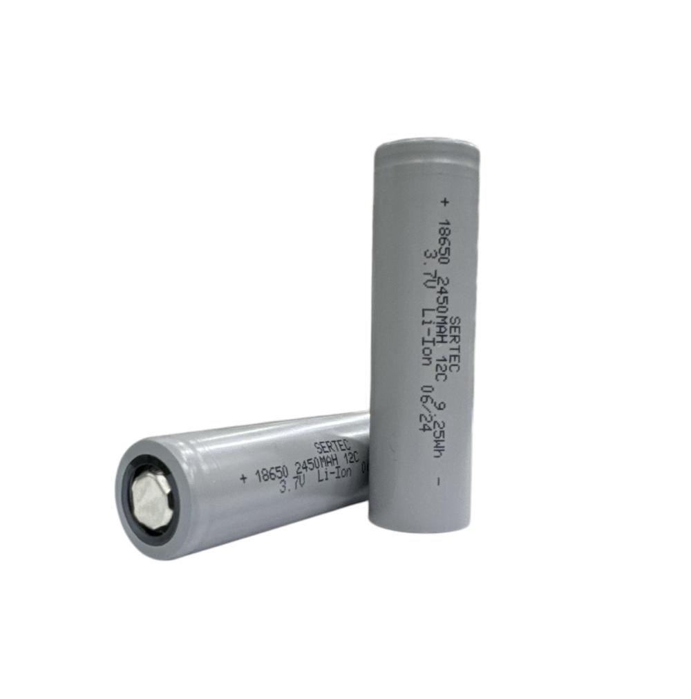Sertec 18650 3.7V 2450 Mah 12C Li-Ion Şarjlı Pil