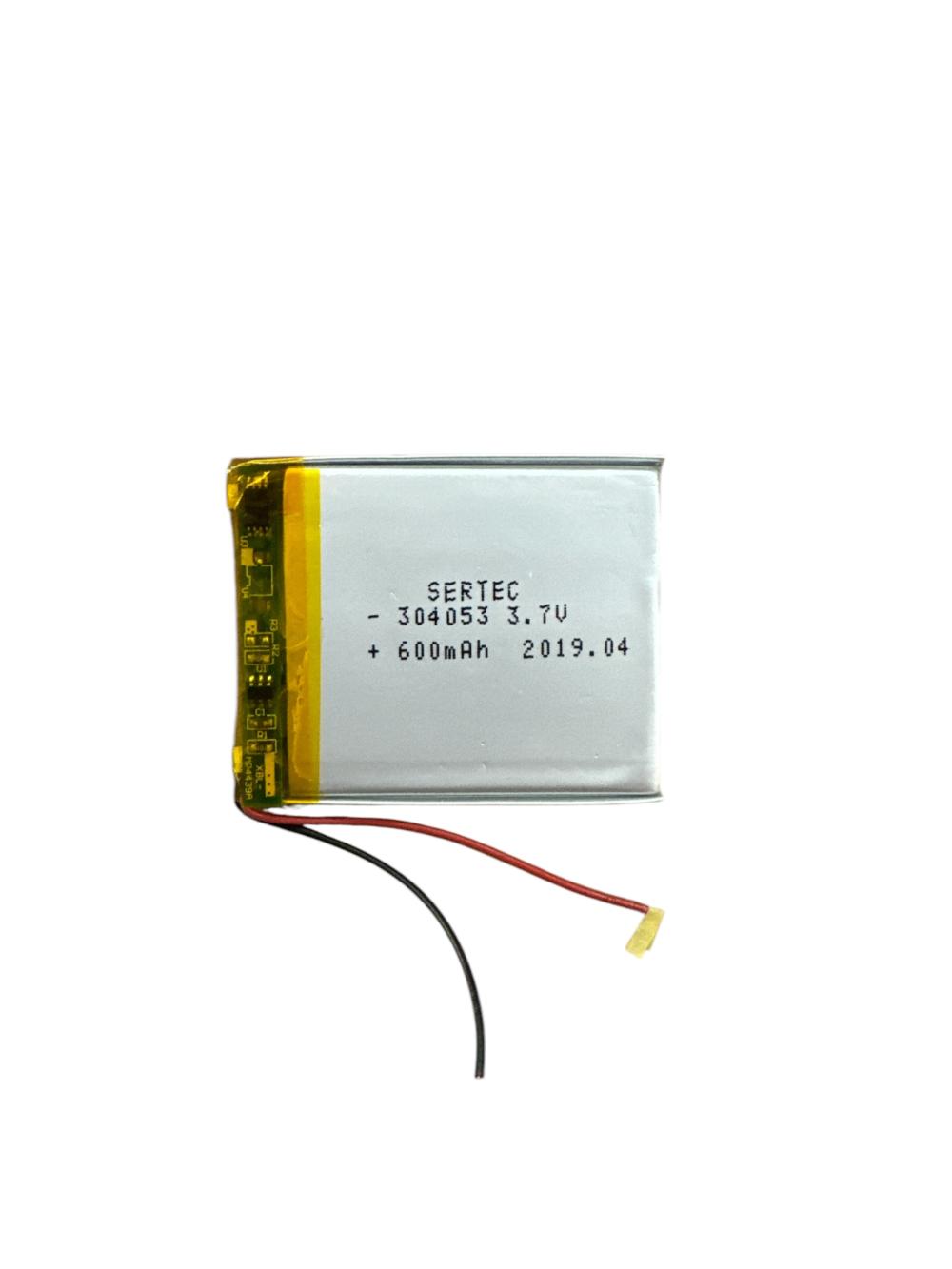 Sertec 304053 3.7V 600 MAh Li-Polymer Pil (Devreli/1.5A)
