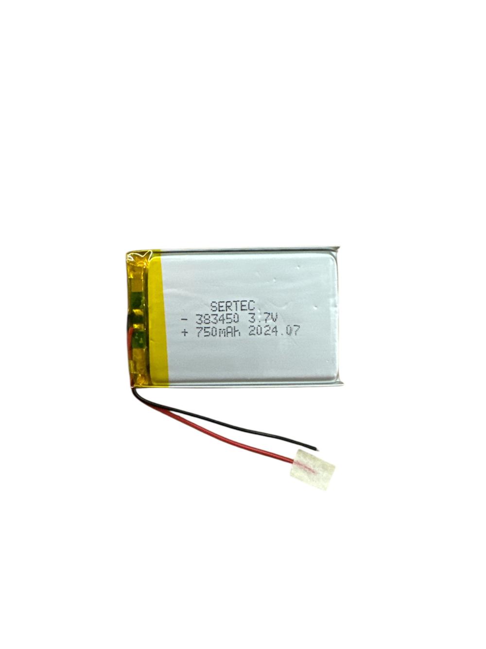 Sertec 383450 3.7V 750 MAh Li-Polymer Pil (Devreli/1.5A)
