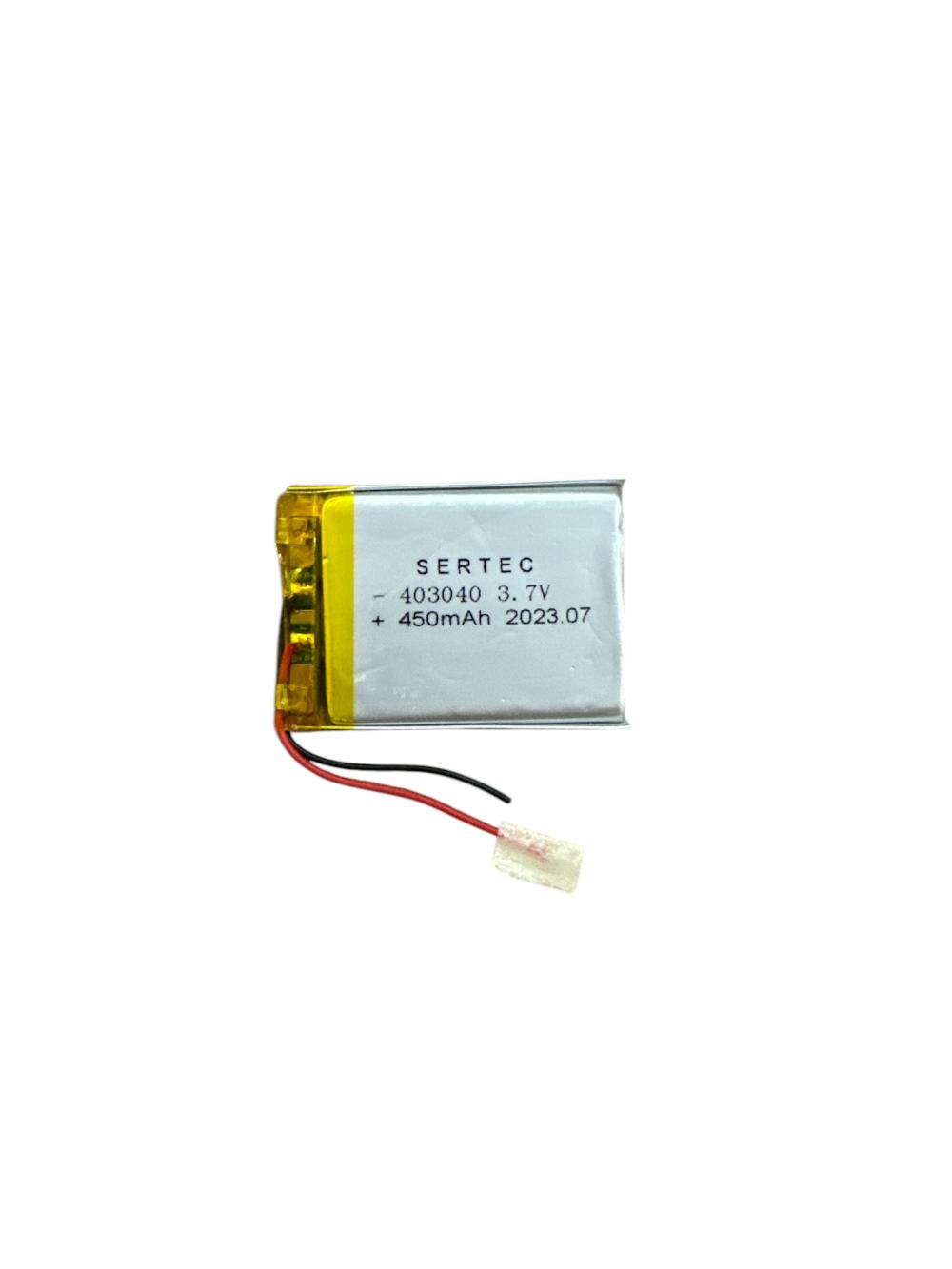 Sertec 403040 3.7V 450 MAh Li-Polymer Pil (Devreli/1.5A)