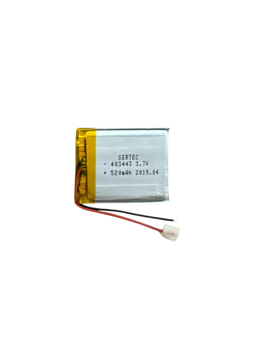 Sertec 403443 3.7V 520 MAh Li-Polymer Pil (Devreli/1.5A)
