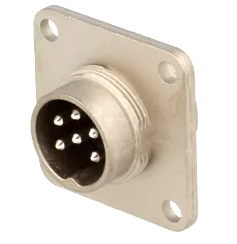 C091-31S006-100-2 M16 6 Pin’li Panel Erkek Konnektör