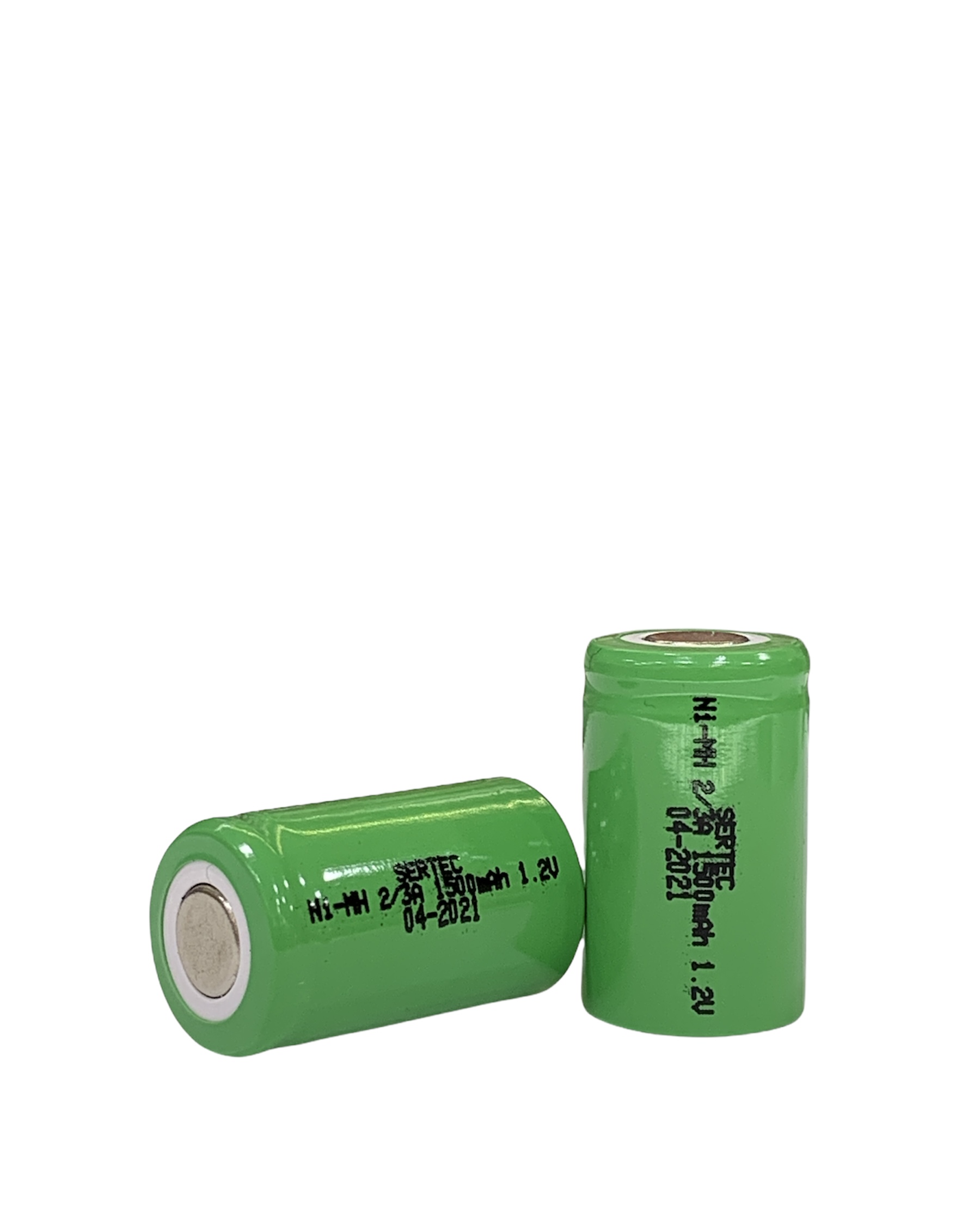 Sertec - 1.2V 1200 Mah - 2/3A - Ni-MH Şarjlı Pil - (Başsız / Flat Head)