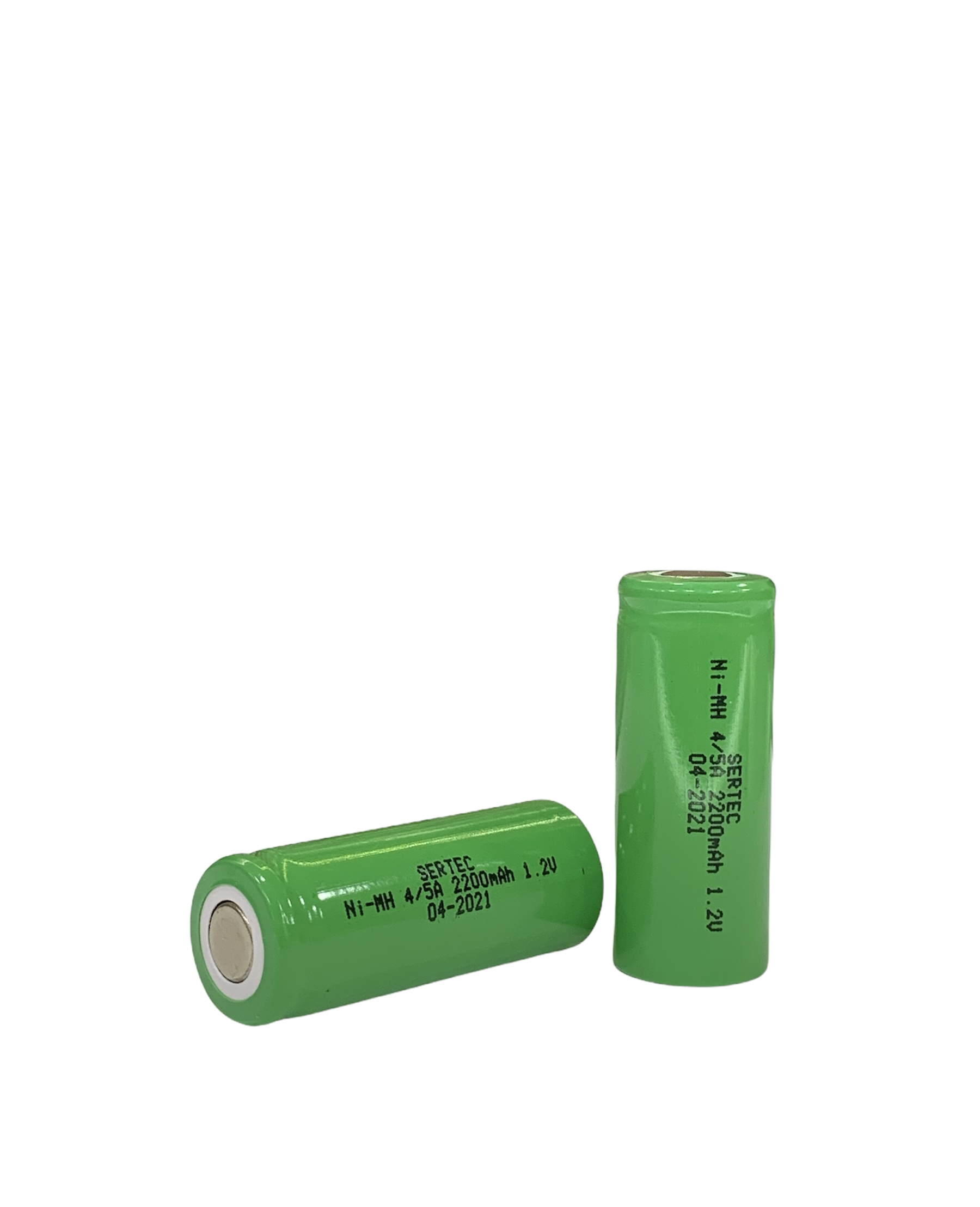 Sertec - 1.2V 2000 Mah - 4/5A - Ni-MH Şarjlı Pil - (Başsız / Flat Head)