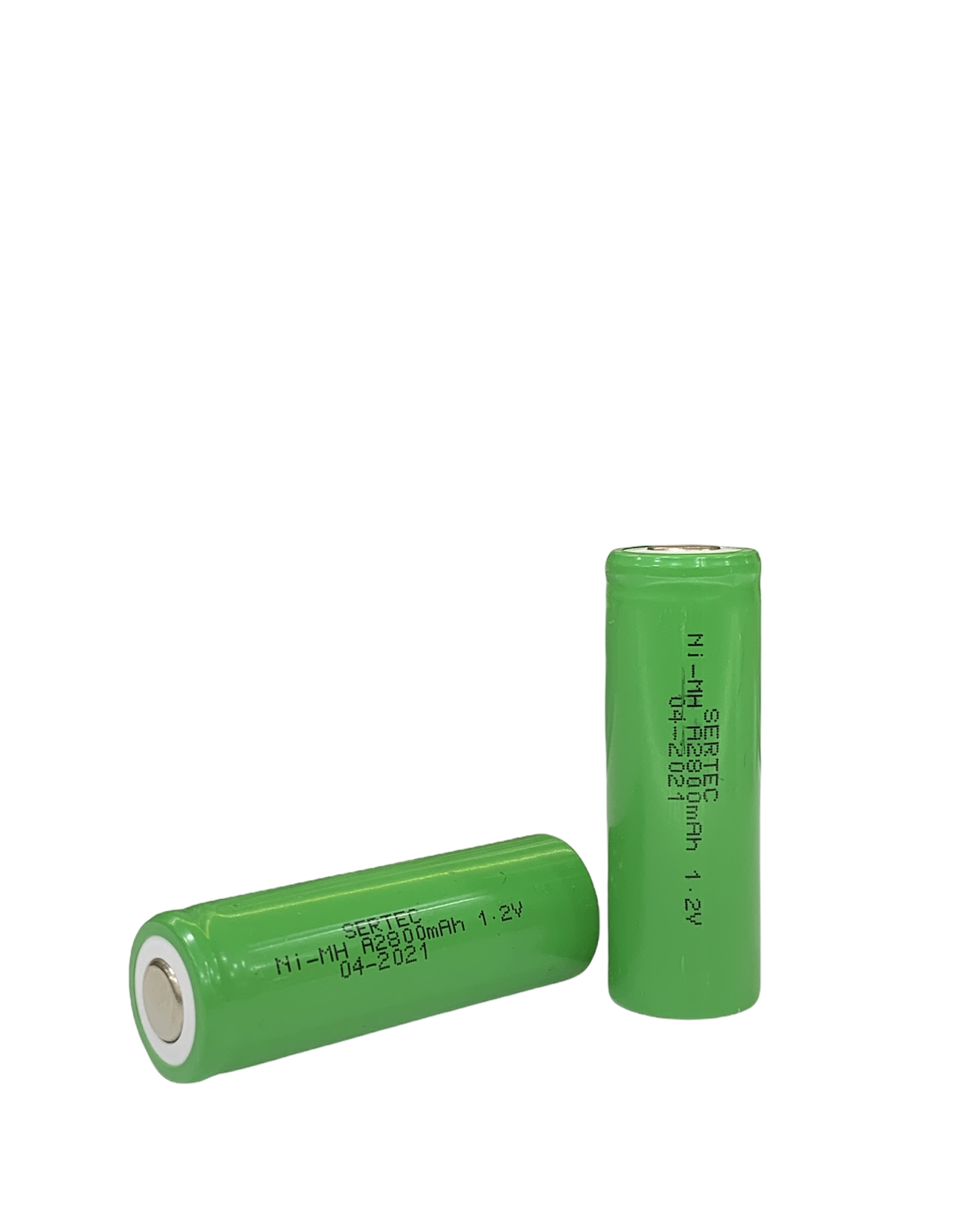 Sertec - 1.2V 2800 Mah - A Size - Ni-MH Şarjlı Pil - (Başsız / Flat Head)