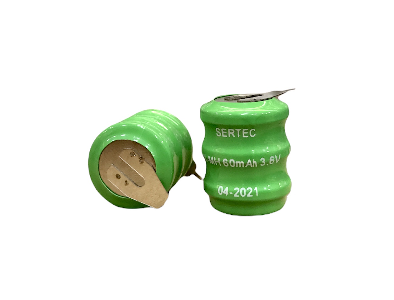 Sertec - 3.6V 3S1P 60 Mah 2 Pin NI-MH Buton Pil