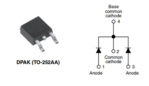 650TG, TO-252AA, D-PAK, 2X3A 50V SCHOTTKY DIODE, DIYOT