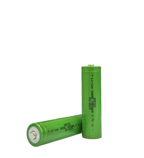 Sertec 18650 3.7V 1500 Mah 1C Li-Ion Şarjlı Pil (Başlı)