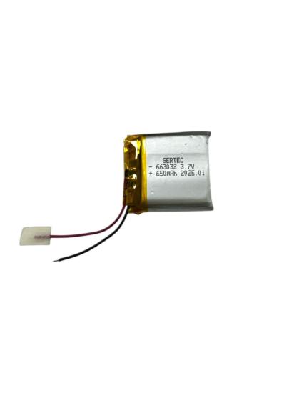 Sertec 663032 3.7V 650mAh Li-Polymer Pil (Devreli/1.5A)
