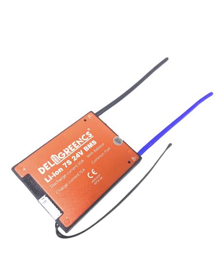 Deligreencs - 7S 30A  LI-ION BMS KARTI SENSÖRLÜ ORTAK PORT