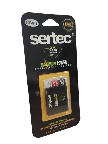 SERTEC - LG GD580 / LGIP-470N Uyumlu Batarya