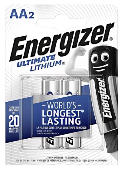 Energizer E91 Ultimate Lityum AA Kalem Pil 2'li Paket