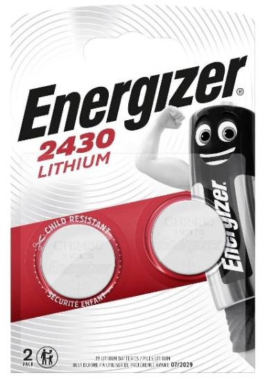 Energizer CR2430 3V Lityum Pil 2'li Paket