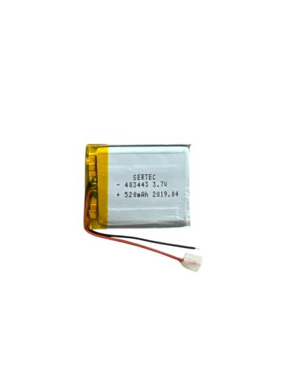 Sertec 403443 3.7V 520 MAh Li-Polymer Pil (Devreli/1.5A)