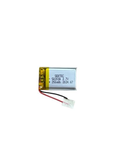 Sertec 502030 3.7V 250 MAh Li-Polymer Pil (Devreli/1.5A)