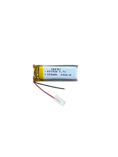 Sertec 601539 3.7V 300 MAh Li-Polymer Pil (Devreli/1.5A)