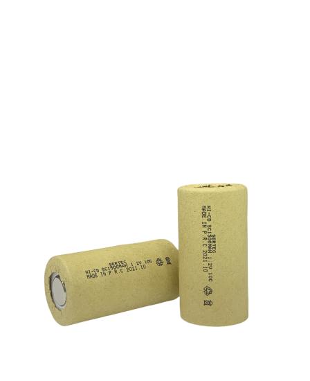 Sertec 1.2V Ni-Cd SC 1500 Mah Kağıt Şarjlı Pil 3C (Başsız/Flat Head)