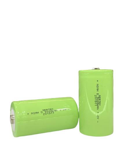 Sertec 1.2V 9000 Mah Ni-Mh D Size Şarjlı Pil - (Başlı / Top Head)
