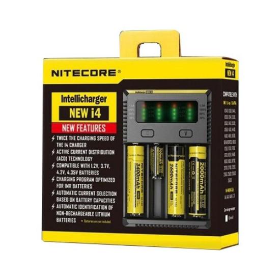 Nitecore New İ4 İntelli Charger Li-ion / NI-CD / NI-MH Pil Şarj Cihazı