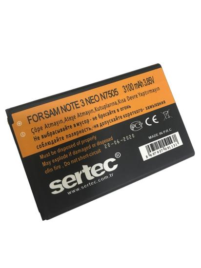 SERTEC - Samsung GALAXY NOTE 3 NEO / N7505 Uyumlu Batarya