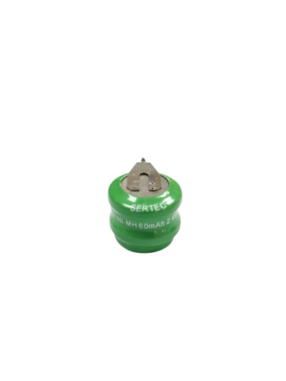Sertec - 2.4V 2S1P 60 Mah 2 Pin  NI-MH Buton Pil