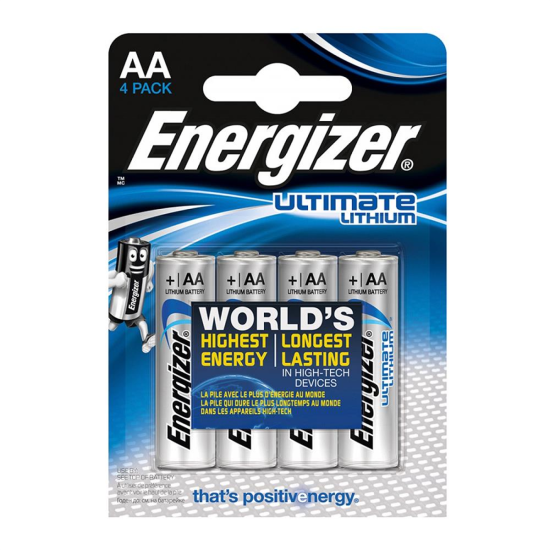 Energizer E91 Ultimate Lityum AA Kalem Pil 4'lü Paket