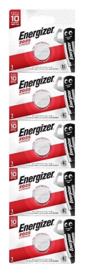 Energizer CR2025 3V Lityum Pil 5'li Paket