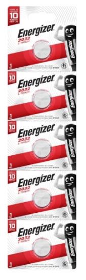 Energizer CR2032 3V Lityum Pil 5'li Paket