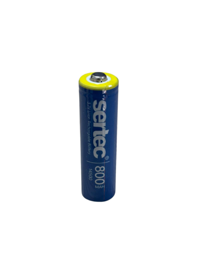 Sertec 3.7V Li-ion 14500 AA - 800 Mah 1C Şarjlı Pil (Başlı)