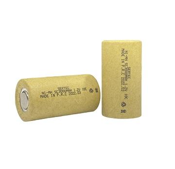 Sertec 1.2V Ni-Mh SC 3000 mAh. Kağıtlı Şarjlı Pil 10C (Başsız/Flat Head)