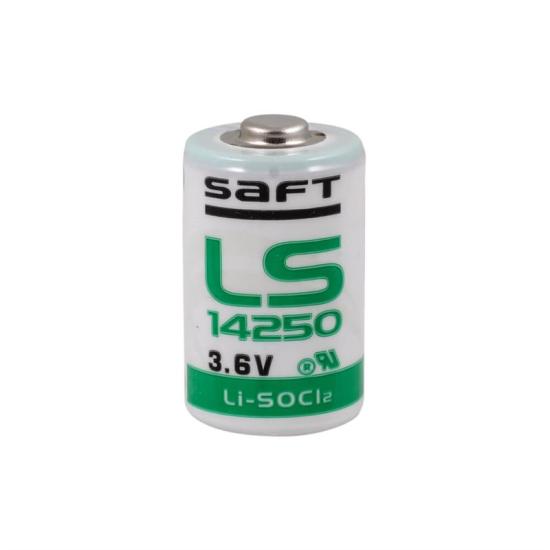 Saft LS 14250 3.6V 1/2 AA Size  Lithium Pil  (Li-SOCI2)