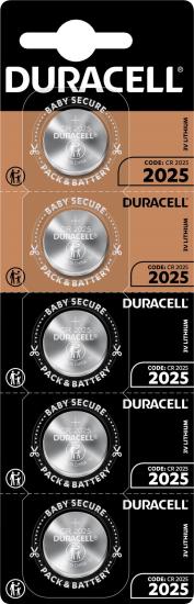 Duracell CR2025 3V Lityum Pil 5'li Paket