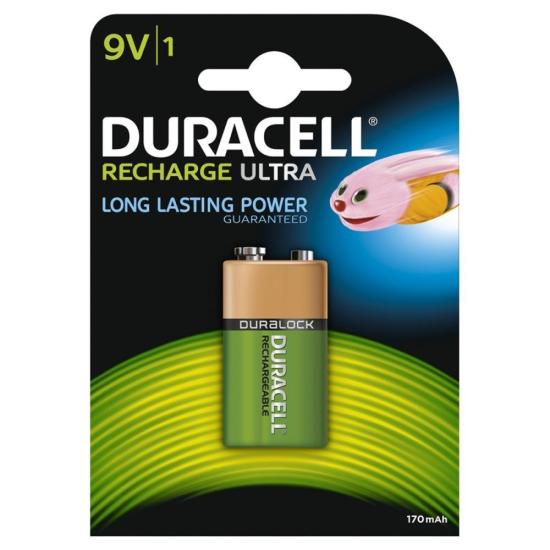 Duracell 9V 170mAh Şarj Edilebilir Pil
