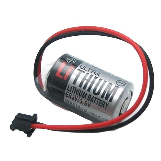 TOSHIBA ER3V 3.6V 1/2AA Size Lithium Pil - Siyah Soket