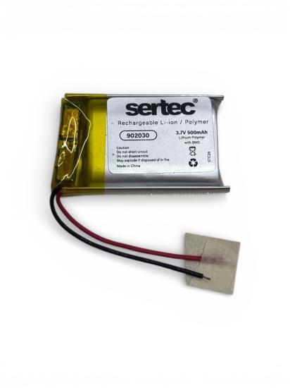 Sertec 902030 3.7V 500 mAh Li-Polymer Pil (Devreli/1.5A)
