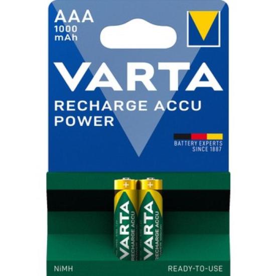 Varta İnce AAA 1000 mAh Şarjlı Pil 2li