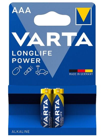 Varta Longlife Power AAA Size 2li İnce Kalem Pil