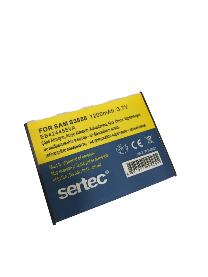SERTEC - Samsung M350/S3850 Uyumlu Batarya